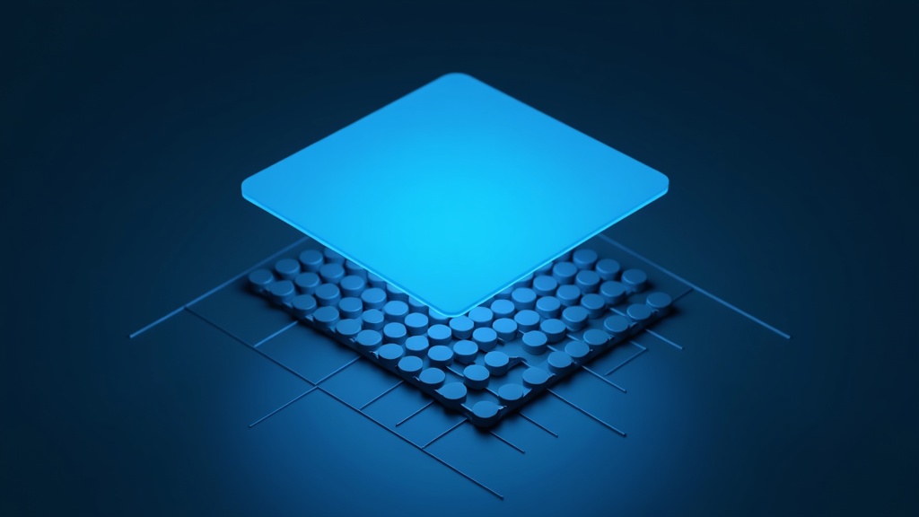 A glowing blue panel hovering over a dark isometric grid, lighting only a small cluster of markers while a far larger field stays in shadow — the reporting the form covers versus what it leaves out